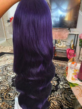 Load image into Gallery viewer, Body wave Purple Lacefrontal wig
