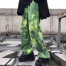 Load image into Gallery viewer, NiceMix Elastic Waistband Loose Harem Embroidery Tie Dye Contrast Jogger Pant Women Man Streetwear Korean Harajuku Punk Hip Hop
