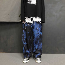 Load image into Gallery viewer, NiceMix Elastic Waistband Loose Harem Embroidery Tie Dye Contrast Jogger Pant Women Man Streetwear Korean Harajuku Punk Hip Hop
