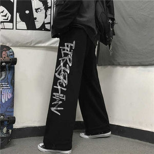 NiceMix Elastic Waistband Loose Harem Embroidery Tie Dye Contrast Jogger Pant Women Man Streetwear Korean Harajuku Punk Hip Hop