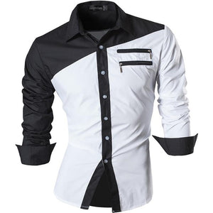 jeansian Spring Autumn Features Shirts Men Casual Jeans Shirt New Arrival Long Sleeve Casual Slim Fit Male Shirts Z034