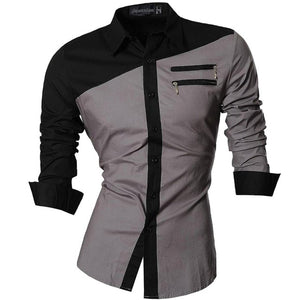 jeansian Spring Autumn Features Shirts Men Casual Jeans Shirt New Arrival Long Sleeve Casual Slim Fit Male Shirts Z034