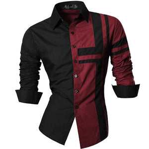 jeansian Spring Autumn Features Shirts Men Casual Jeans Shirt New Arrival Long Sleeve Casual Slim Fit Male Shirts Z034