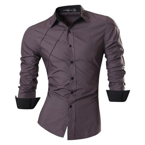 jeansian Spring Autumn Features Shirts Men Casual Jeans Shirt New Arrival Long Sleeve Casual Slim Fit Male Shirts Z034