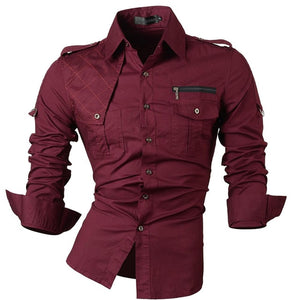 jeansian Spring Autumn Features Shirts Men Casual Jeans Shirt New Arrival Long Sleeve Casual Slim Fit Male Shirts Z034