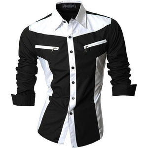 jeansian Spring Autumn Features Shirts Men Casual Jeans Shirt New Arrival Long Sleeve Casual Slim Fit Male Shirts Z034