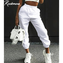 Load image into Gallery viewer, Rockmore Harajuku Joggers Wide Leg SweatPants Women Trousers Plus Size High Waist Pants Streetwear Korean Casual Pant Femme Fall
