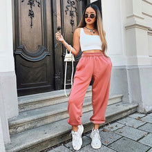 Load image into Gallery viewer, Rockmore Harajuku Joggers Wide Leg SweatPants Women Trousers Plus Size High Waist Pants Streetwear Korean Casual Pant Femme Fall
