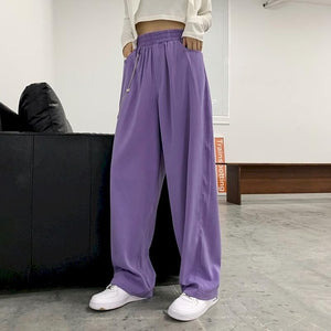 NiceMix Elastic Waistband Loose Harem Embroidery Tie Dye Contrast Jogger Pant Women Man Streetwear Korean Harajuku Punk Hip Hop