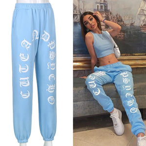 Rockmore Harajuku Joggers Wide Leg SweatPants Women Trousers Plus Size High Waist Pants Streetwear Korean Casual Pant Femme Fall