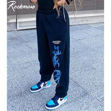 Load image into Gallery viewer, Rockmore Harajuku Joggers Wide Leg SweatPants Women Trousers Plus Size High Waist Pants Streetwear Korean Casual Pant Femme Fall
